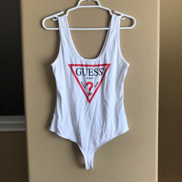 guess bodysuit white